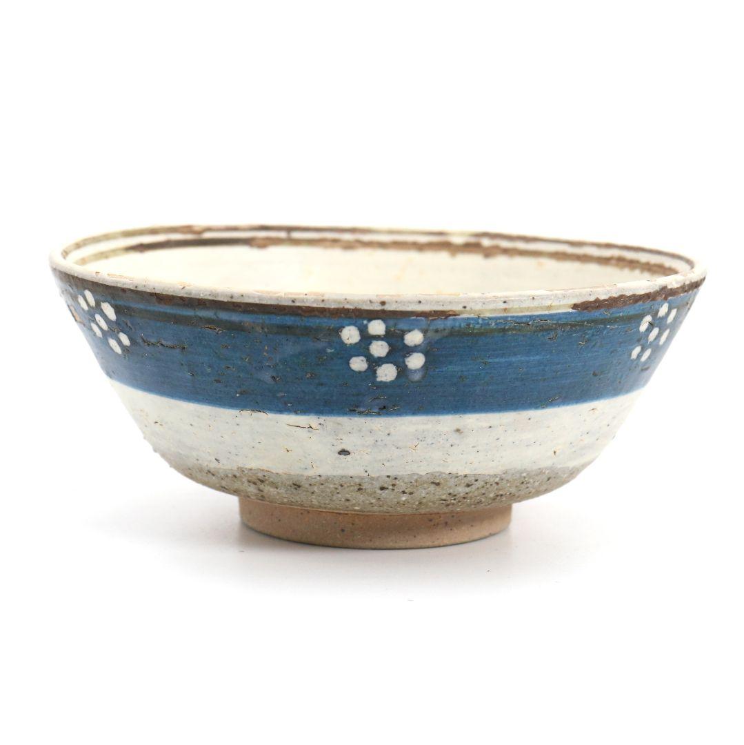 中国 磁州窯絵高麗平鉢 斑点文 茶碗　AT679