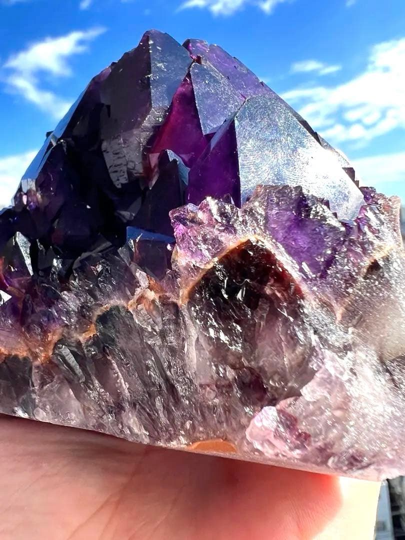 週末限定価格✨美✨希少石✨宝石質 オーラライト23 美しい神殿型原石✨導きの石