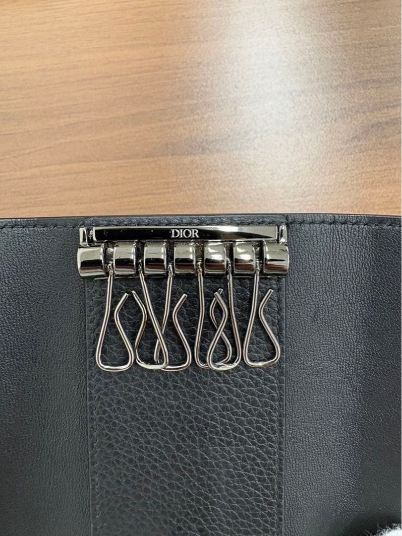美品✨Dior ディオール キーケース 6連 ブラック レザー ユニセックス