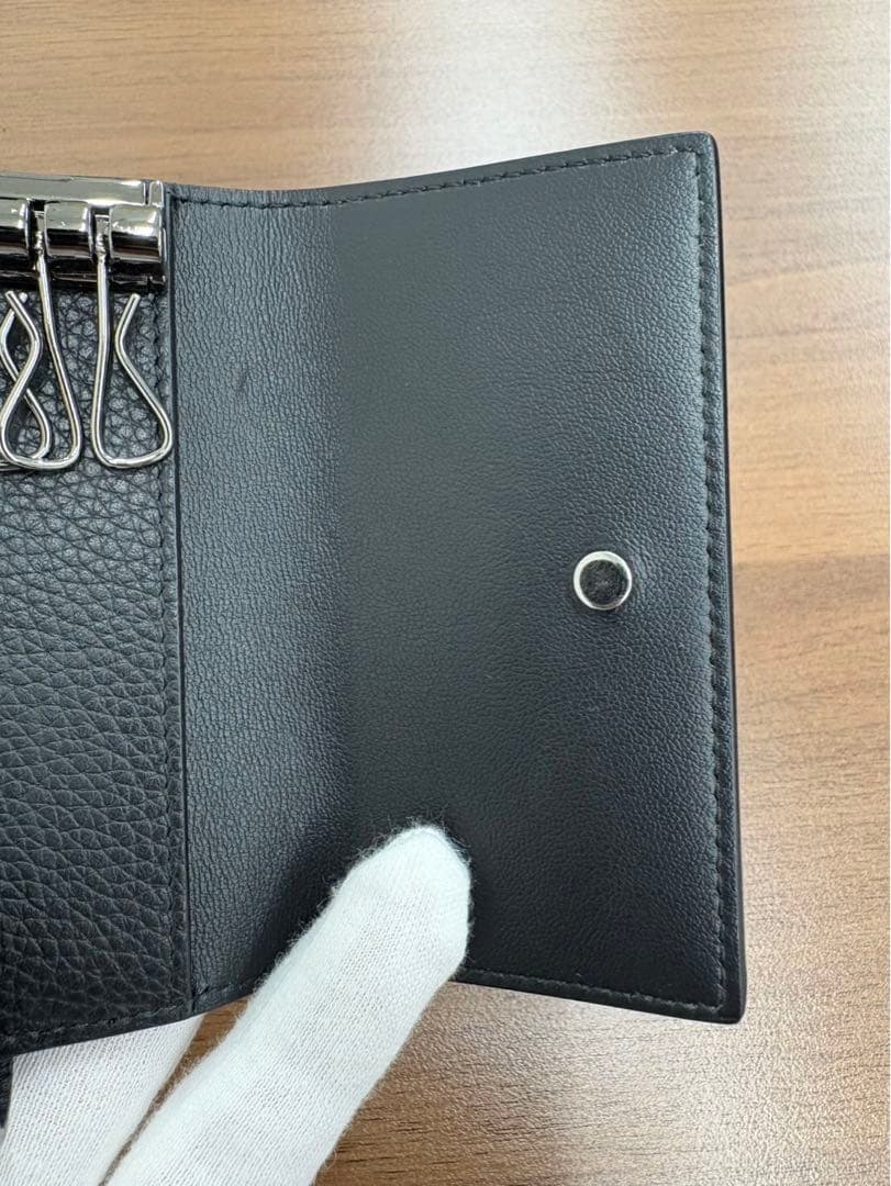 美品✨Dior ディオール キーケース 6連 ブラック レザー ユニセックス