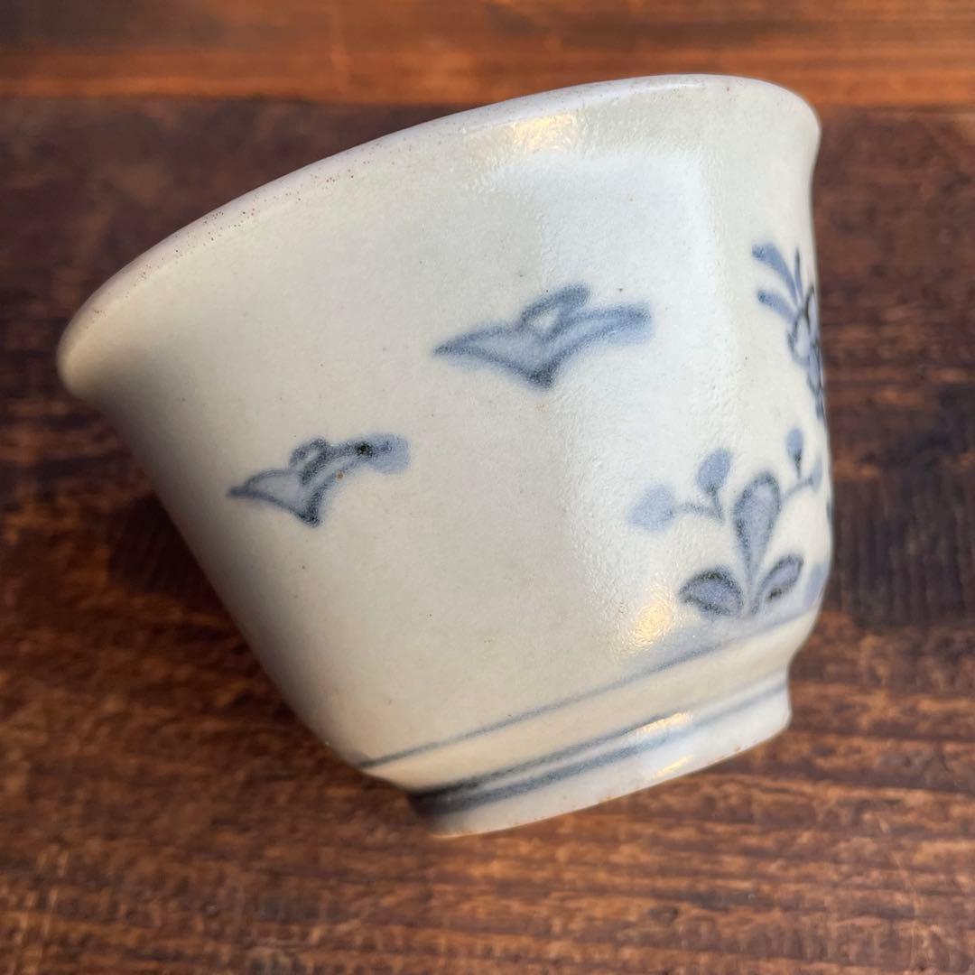 くらわんか猪口 蕎麦猪口 盃 肥前磁器 古伊万里 波佐見焼 初期伊万里 骨董