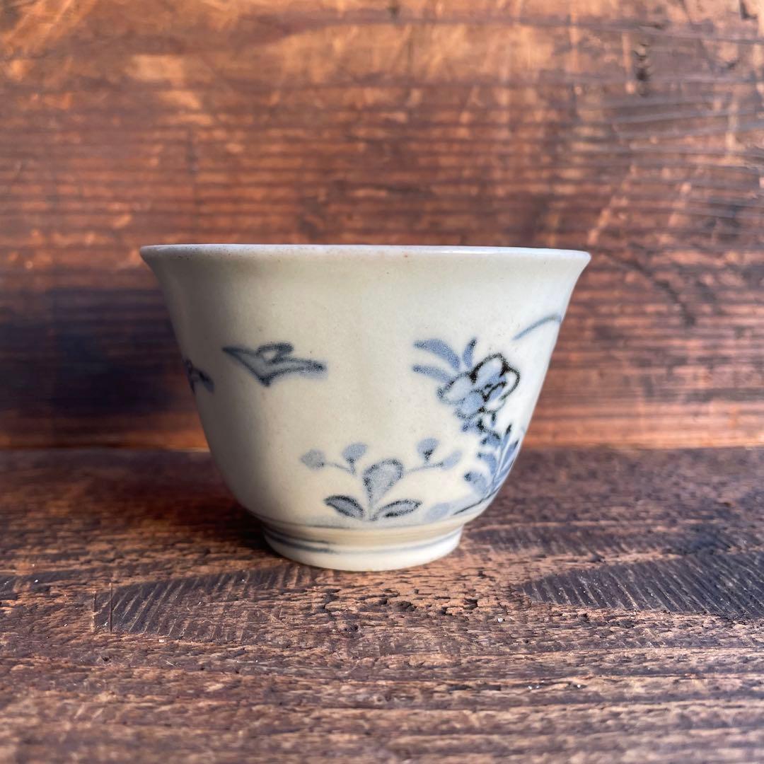 くらわんか猪口 蕎麦猪口 盃 肥前磁器 古伊万里 波佐見焼 初期伊万里 骨董