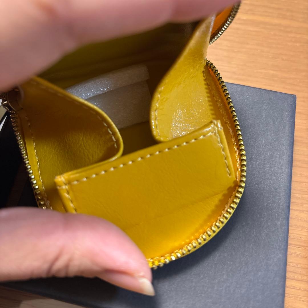 【皇居】ケース 小銭入れ 財布 黄色