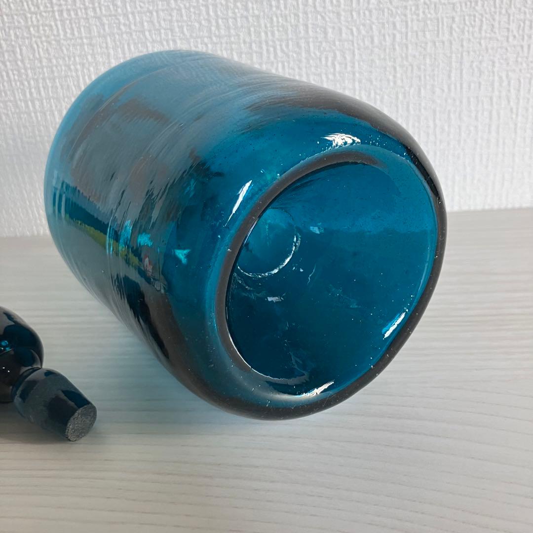 3【倉敷ガラス】小谷眞三 緑瓶