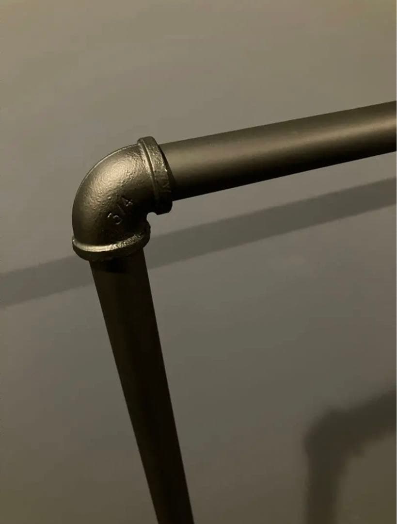 アイアン ハンガーラック インダストリアル ガス管 パイプ 黒 什器 鉄