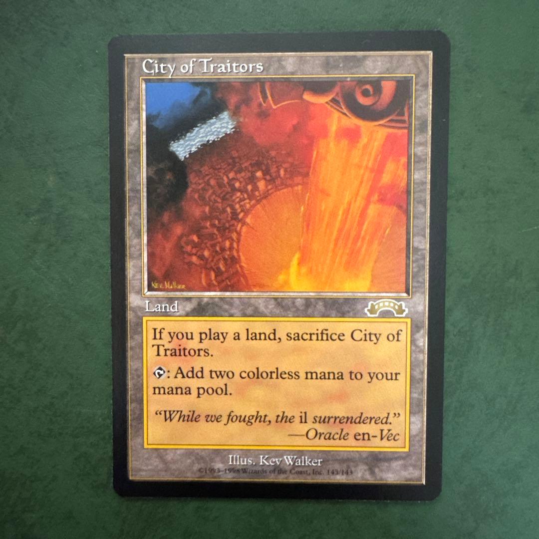 mtg 裏切り者の都/City of Traitors 《英語》　1枚