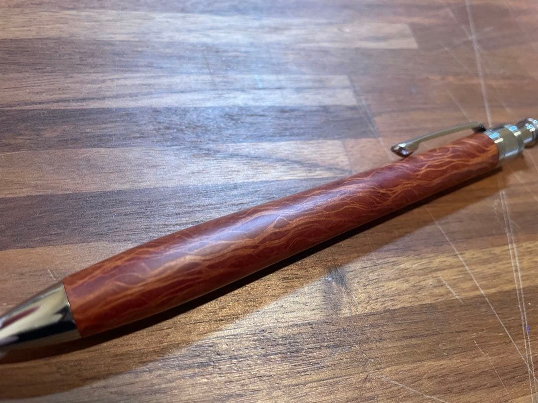 【大特価】工房楔　真鍮パイプ　ペンシル楔　レースシーオーク　シャーペン