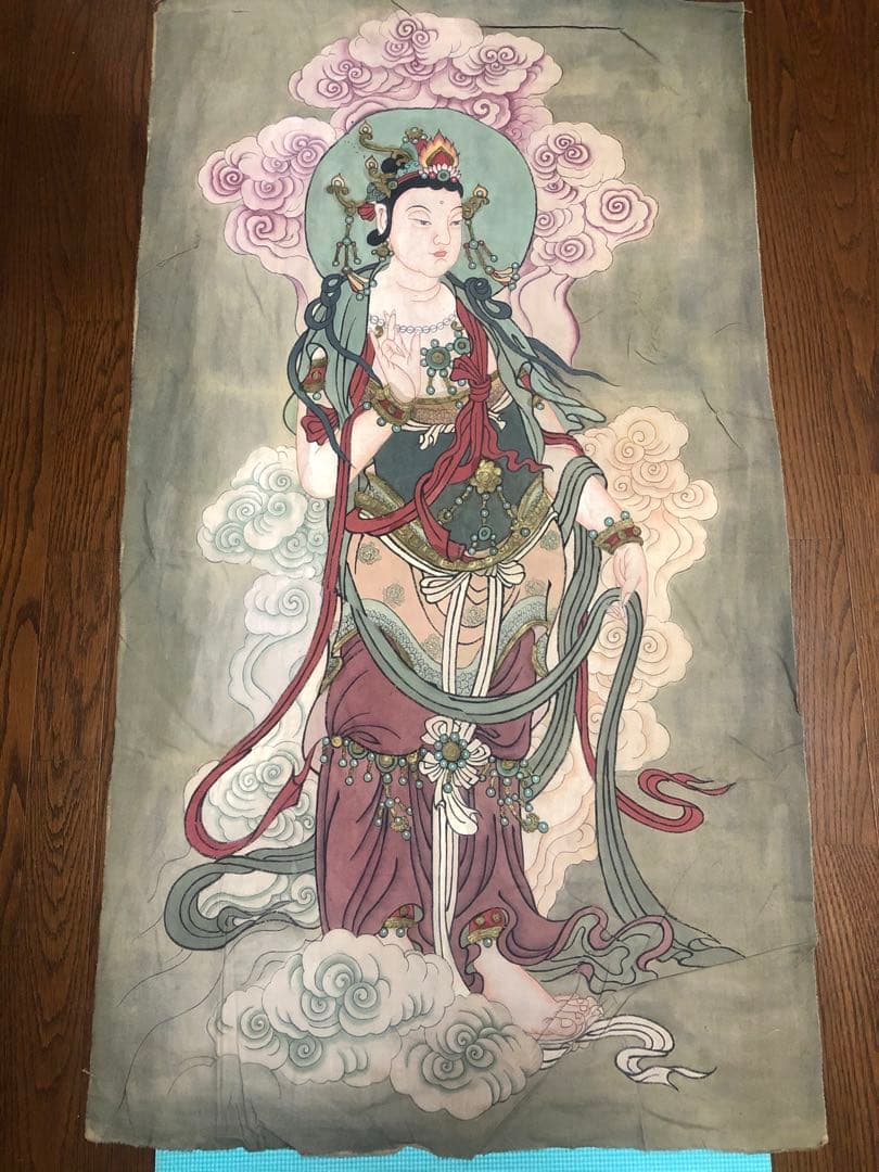 重要文化財、毗盧寺壁画1:1再現した肉筆模写