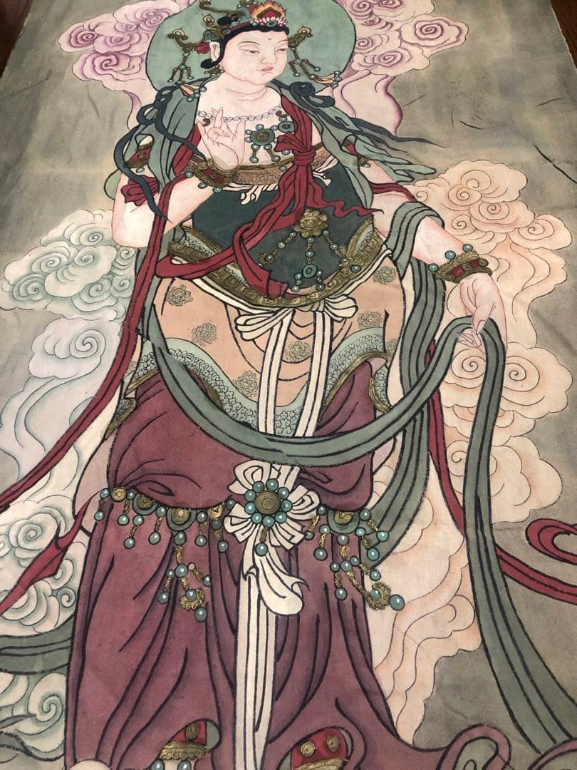 重要文化財、毗盧寺壁画1:1再現した肉筆模写