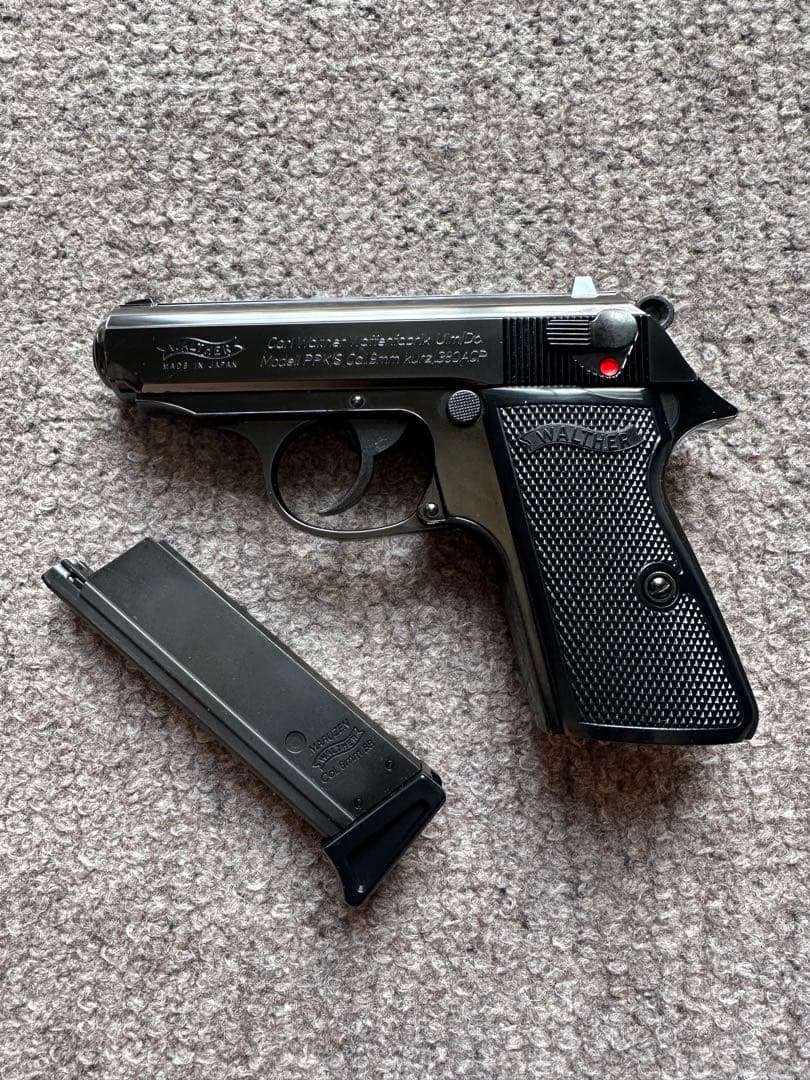 マルゼン　ガスガン　ワルサーPPKS ブラックメタル