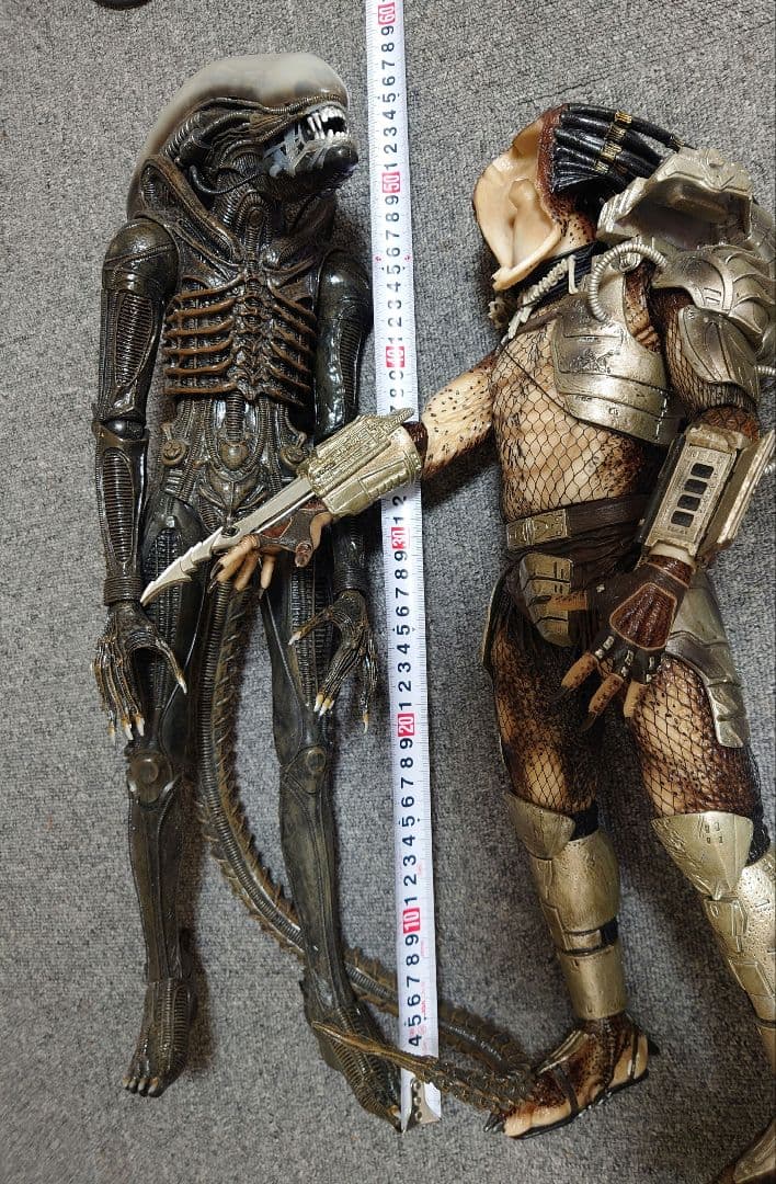 【ジャンク品】1/4 エイリアンVS プレデター フィギュアセット