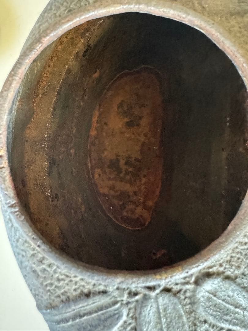 龍文堂 五徳 鉄壷 骨董 時代物 煎茶道具 茶釜 火鉢 囲炉裏 鉄瓶