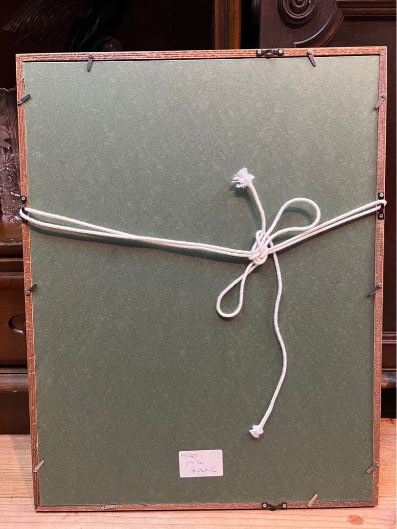 ノルブェ テーブルの花 アート 額縁 インテリア