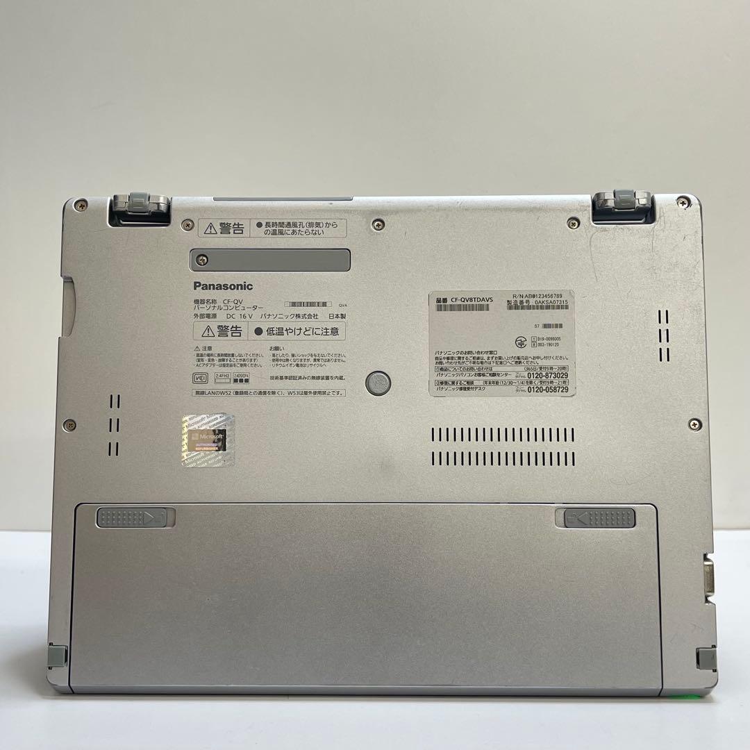 Windowsノート本体 #748 2in1 PANASONIC CF-QV8 i5-8365U 8GB