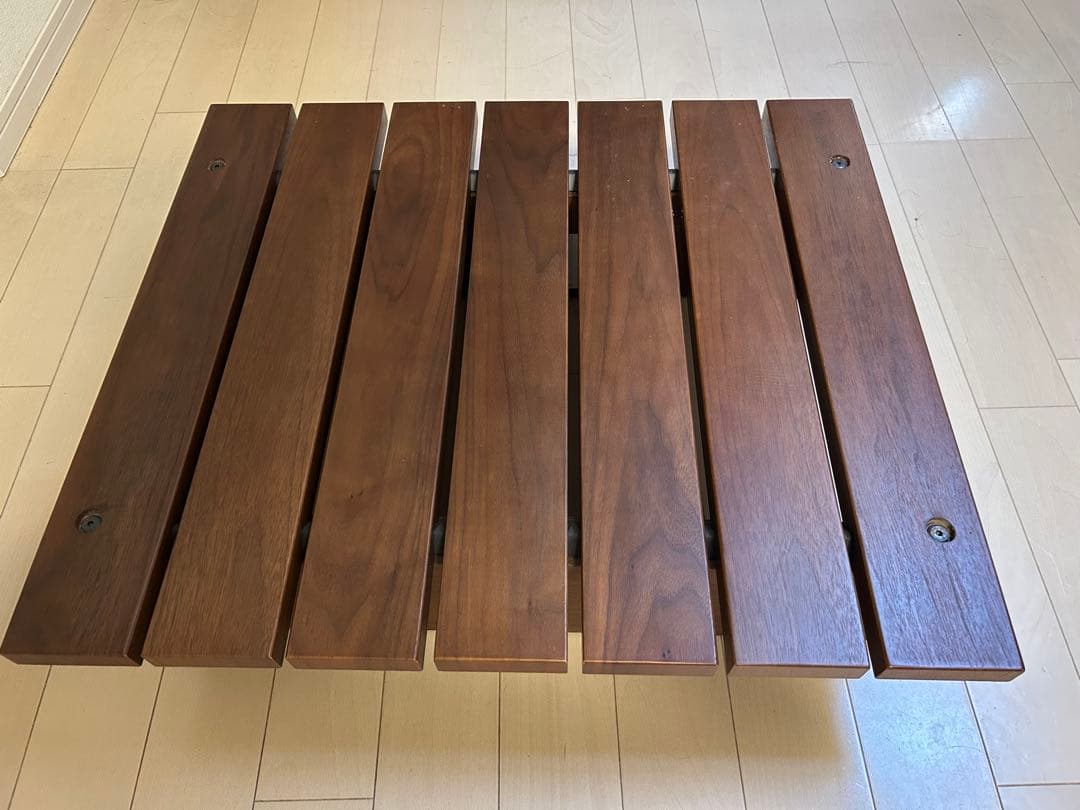 オットマン スツール 本革 ウォールナット