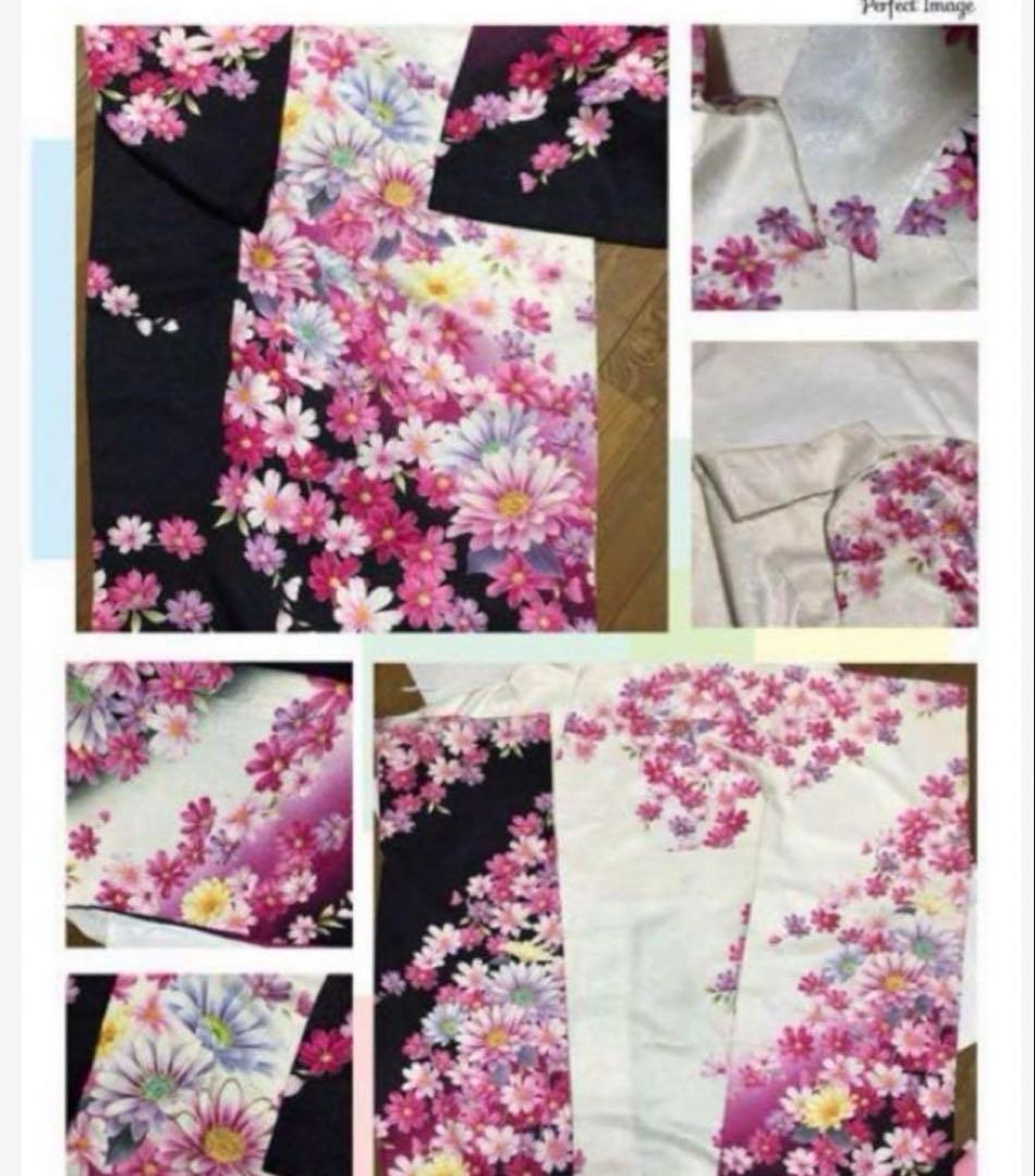 振袖セット 黒　白　中古