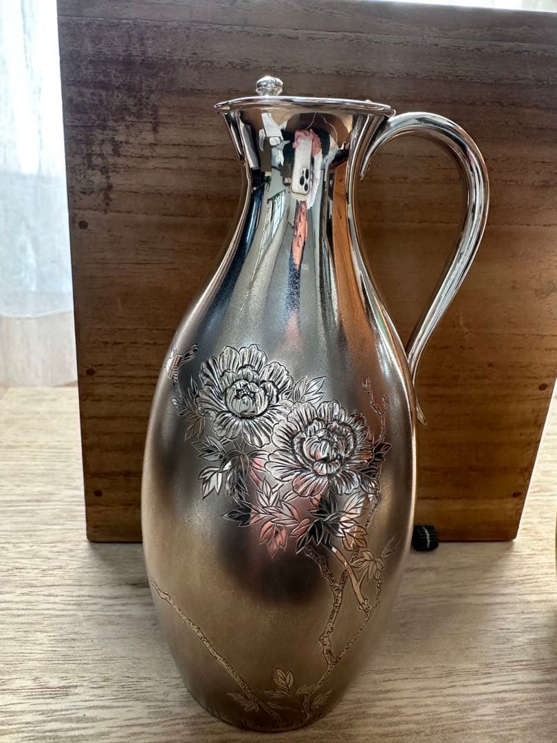 最終値下げ‼️‼️純銀製酒器徳利一対