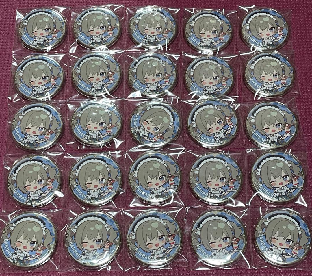 【限定】原神スイパラコラボバーバラ缶バッジ25点