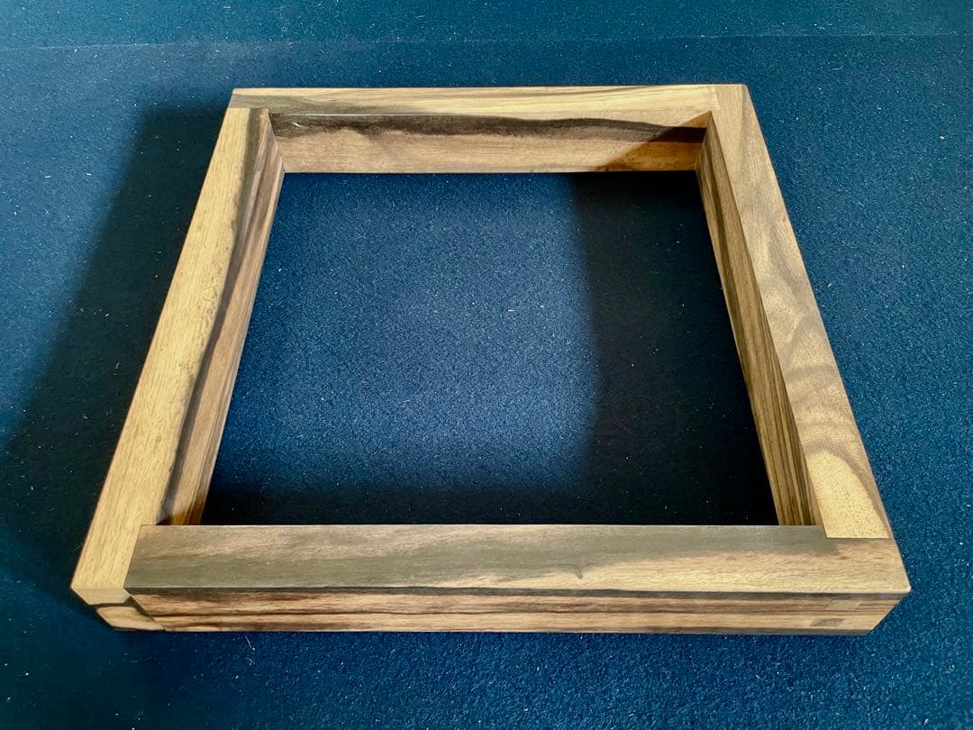 割引❣️【未使用 美品】「母」 縞柿 黒柿 炉縁 共箱 茶道具 （901B②）