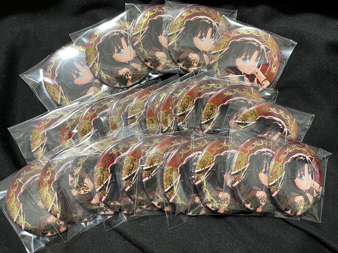 fate stay night コンサート 缶バッジ 遠坂凛 箔押し 25点