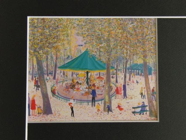 嶋田幾雄、パリ、リュクサンブール公園にて　メリーゴーランド