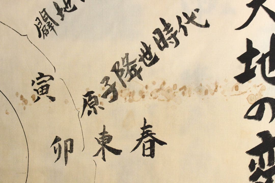 5358 垂幕　天道総天壇　「壬子年新年節 天道略説」　布製　14枚綴　送料無料