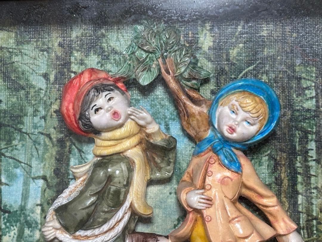 絵画　イタリア　アート　立体額