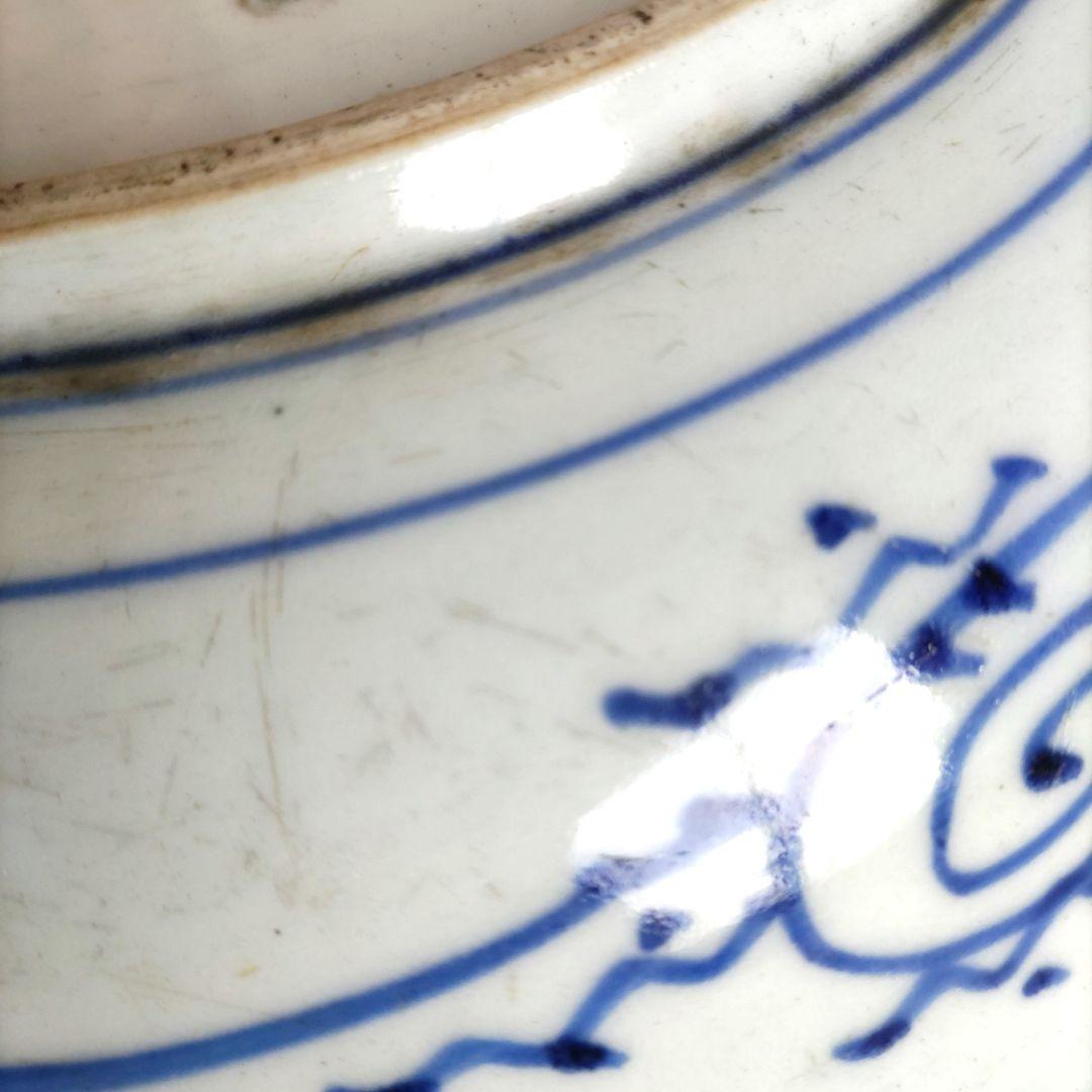 古伊万里　なまず図　皿　D538