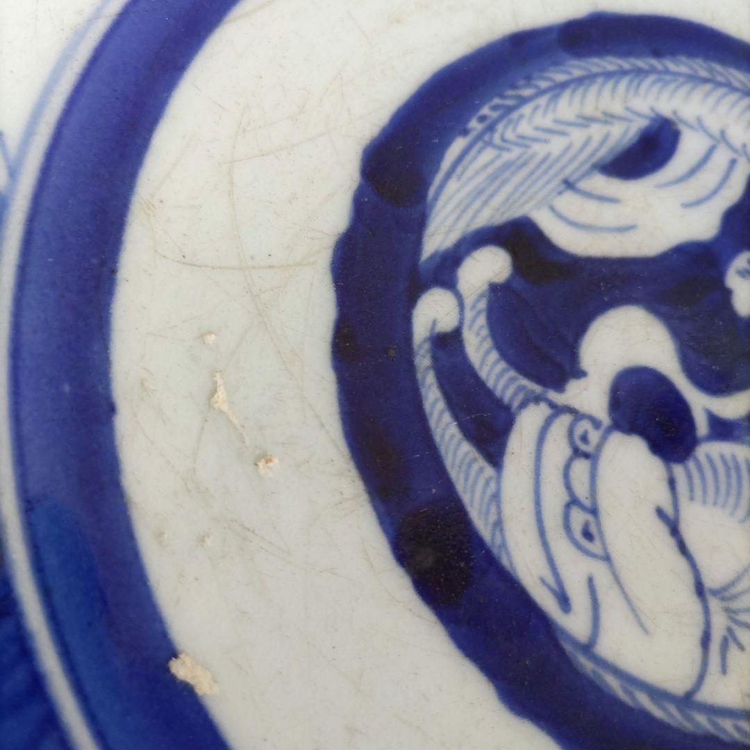 古伊万里　なまず図　皿　D538
