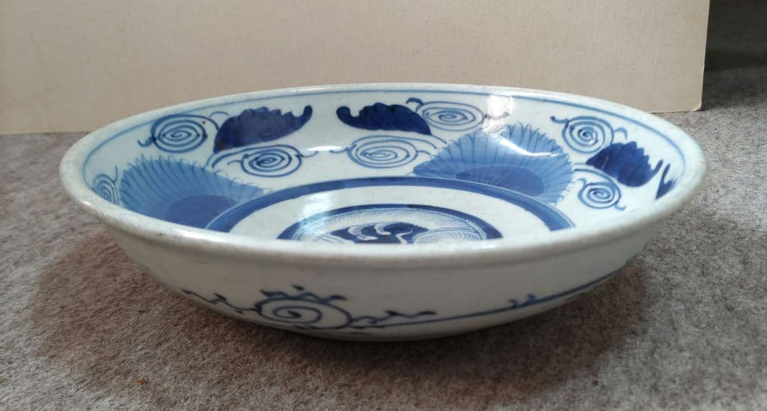 古伊万里　なまず図　皿　D538