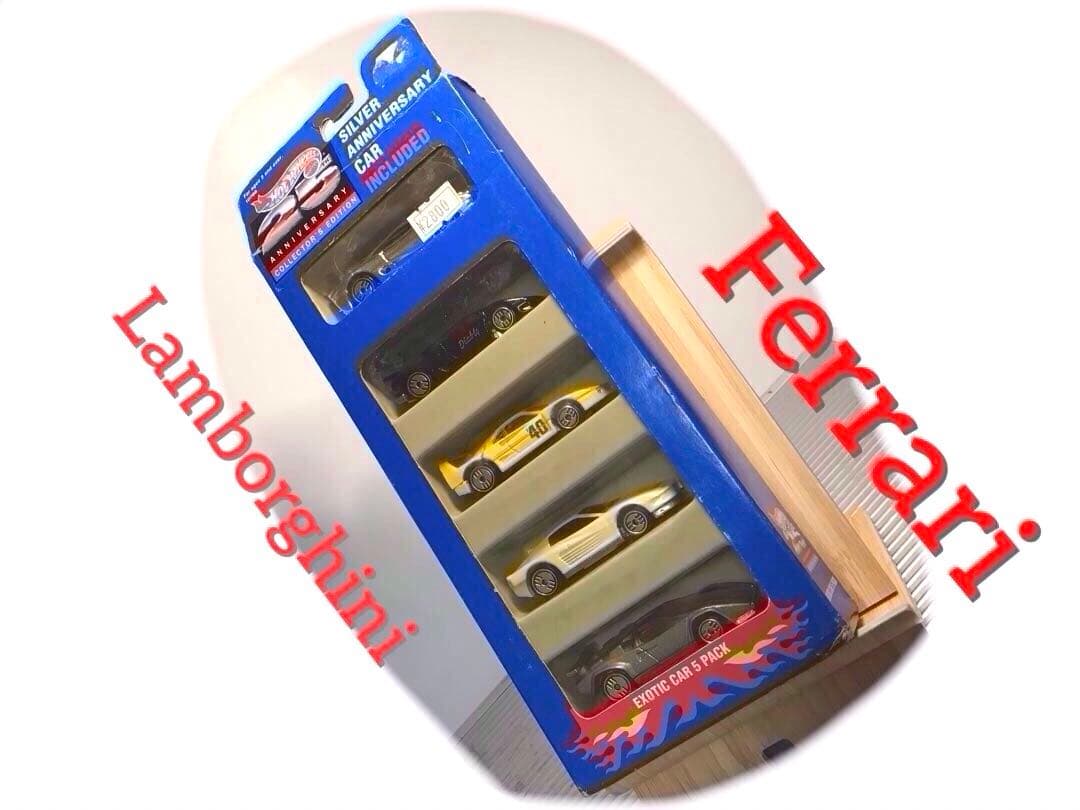 ミニカー HotWheels Ferrari Lamborghini 5pack