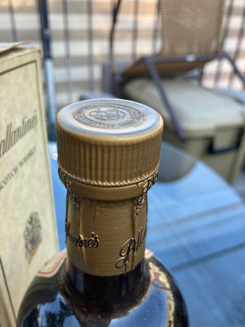 古酒　特級バランタイン30年金キャップ　液面良好！