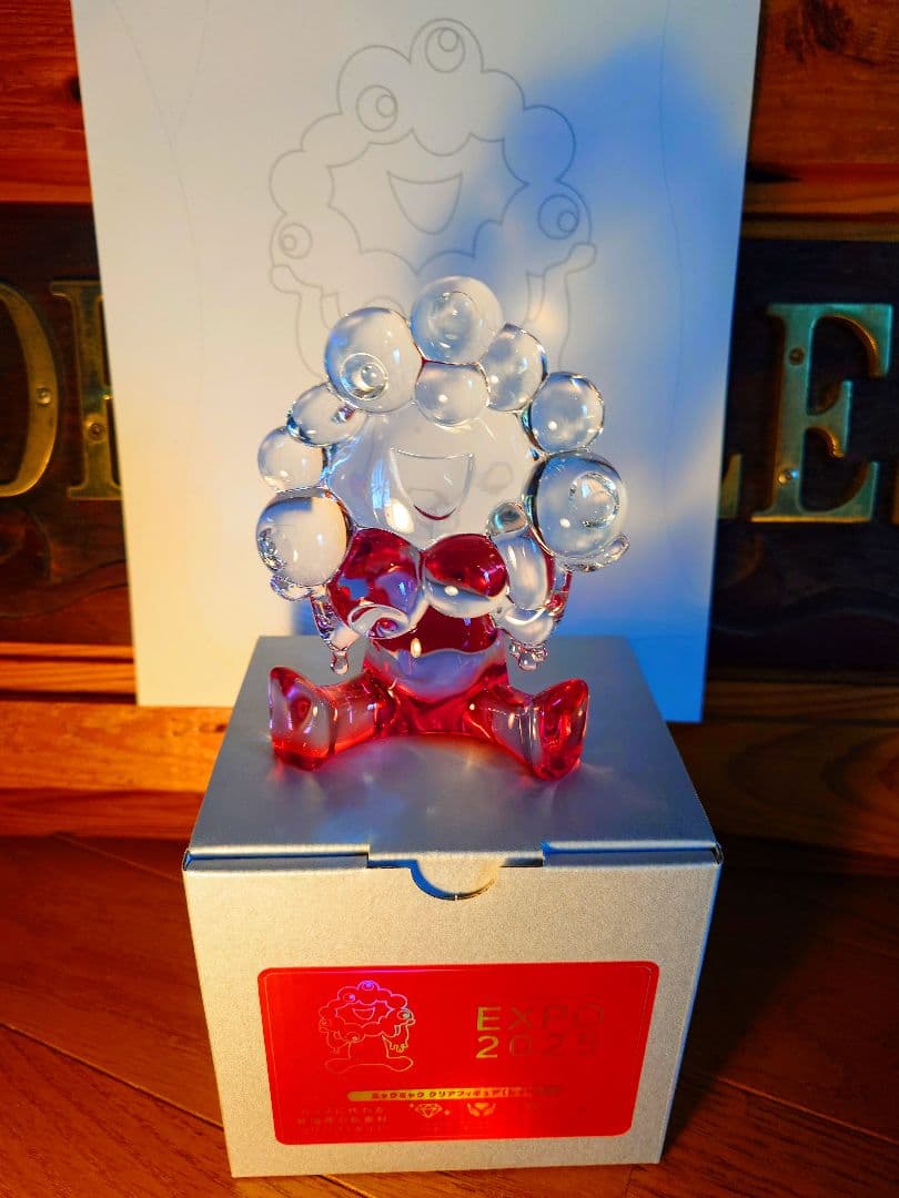 【新品】EXPO2025 ミャクミャク クリアフィギュア レッド