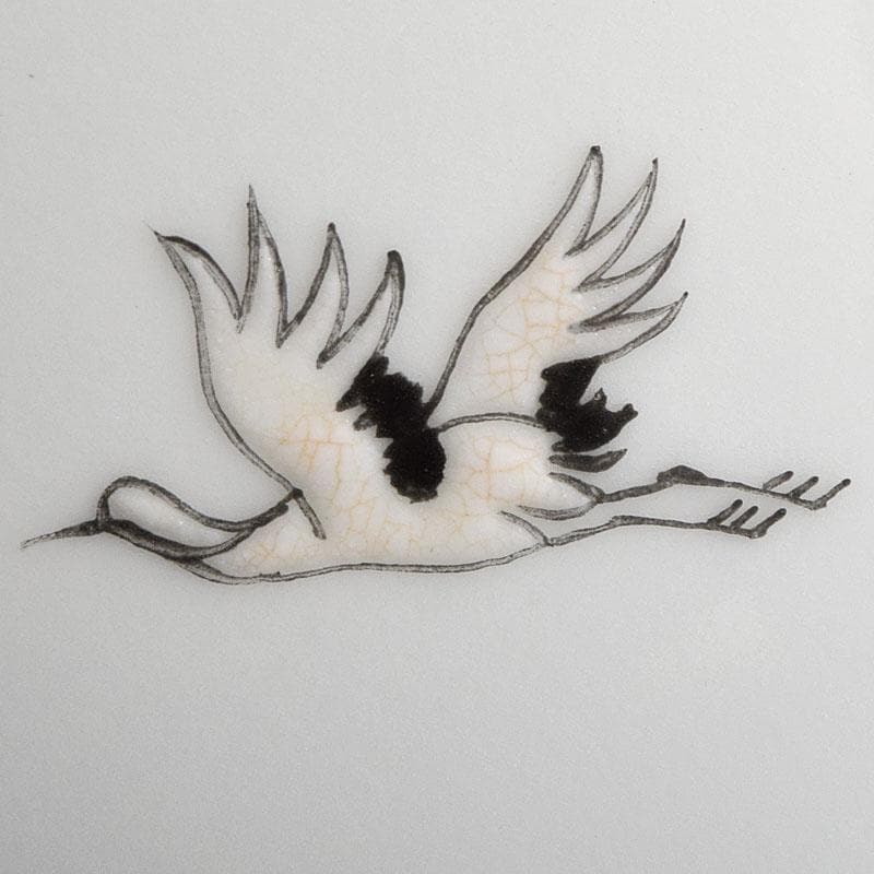 中国　景徳鎮製　徐江雲作　新彩筆筒　作品證書付　共箱　M　R9381H