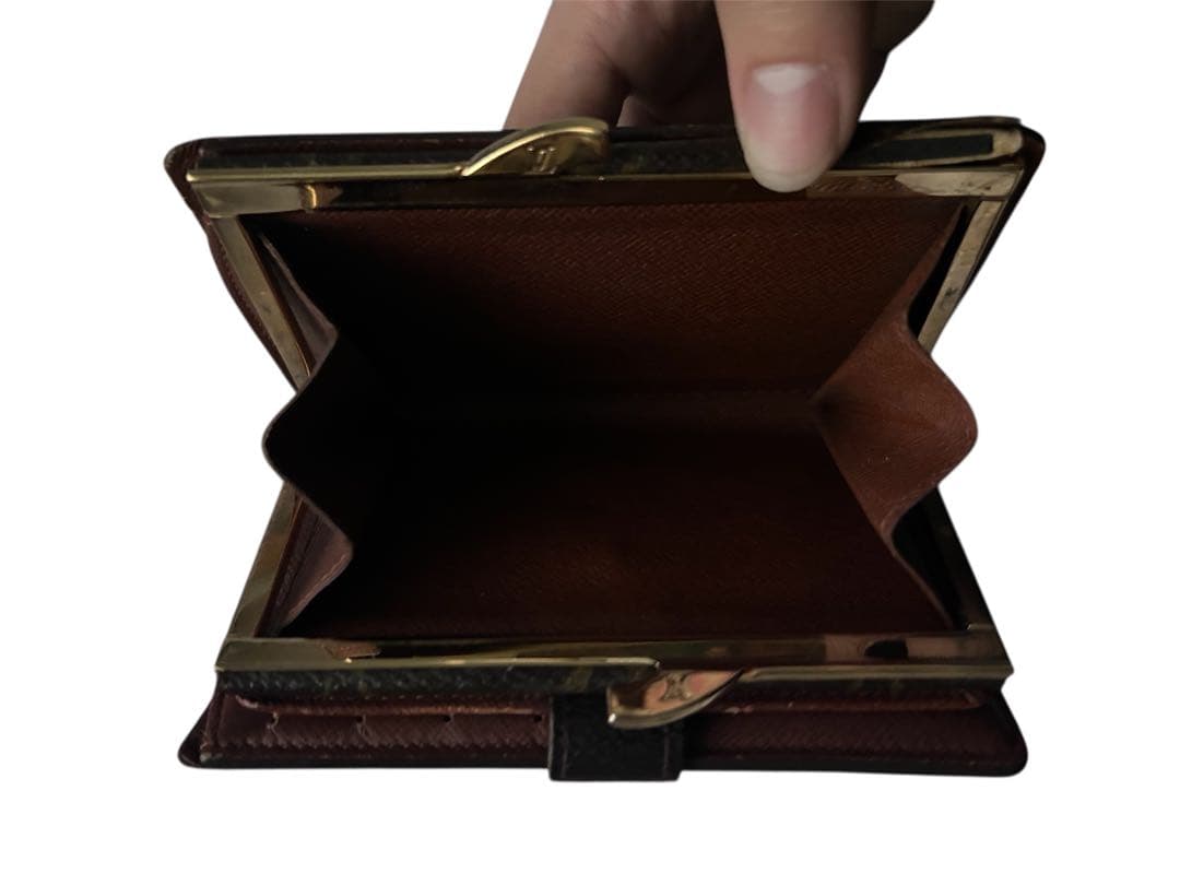 か*ぴ様 Louis Vuitton 美品 二つ折り財布モノグラムブラウン