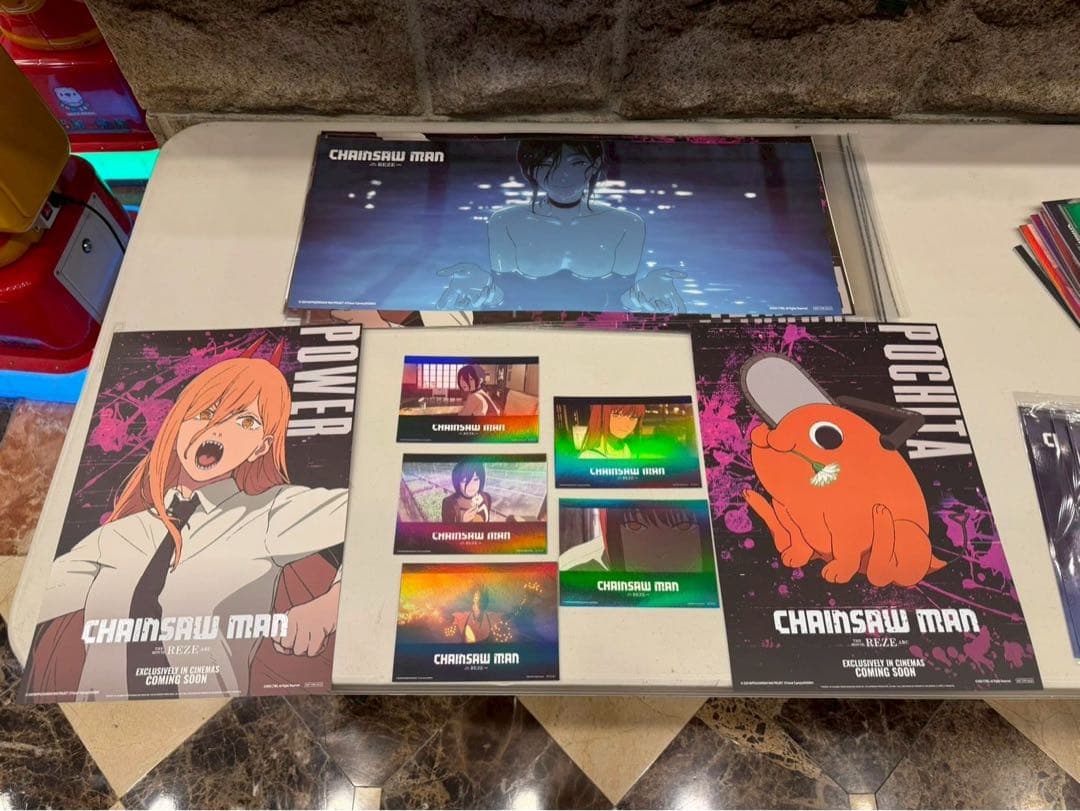 台湾限定 特典 レゼ 特殊加工特大ポスターセット