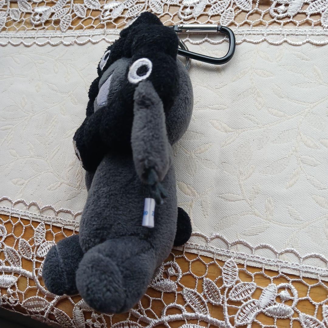 黒ミャクミャク カラビナ付き 約14cm