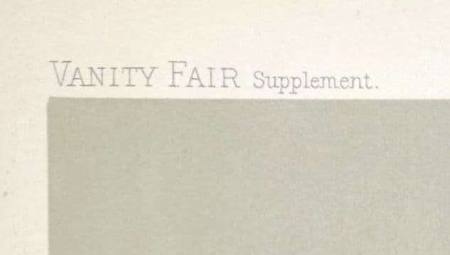 額装品　クロモリトグラフ　VANITY FAIR 1905年「天文学者」レア作品