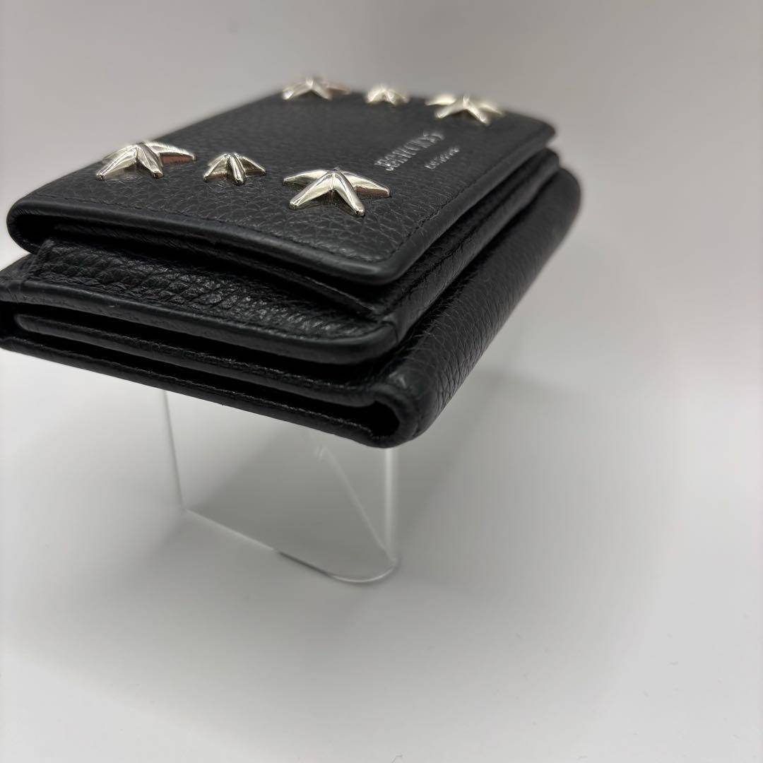 jimmy choo 三つ折り財布　ブラック　スタッズ　ニモ　コンパク　財布