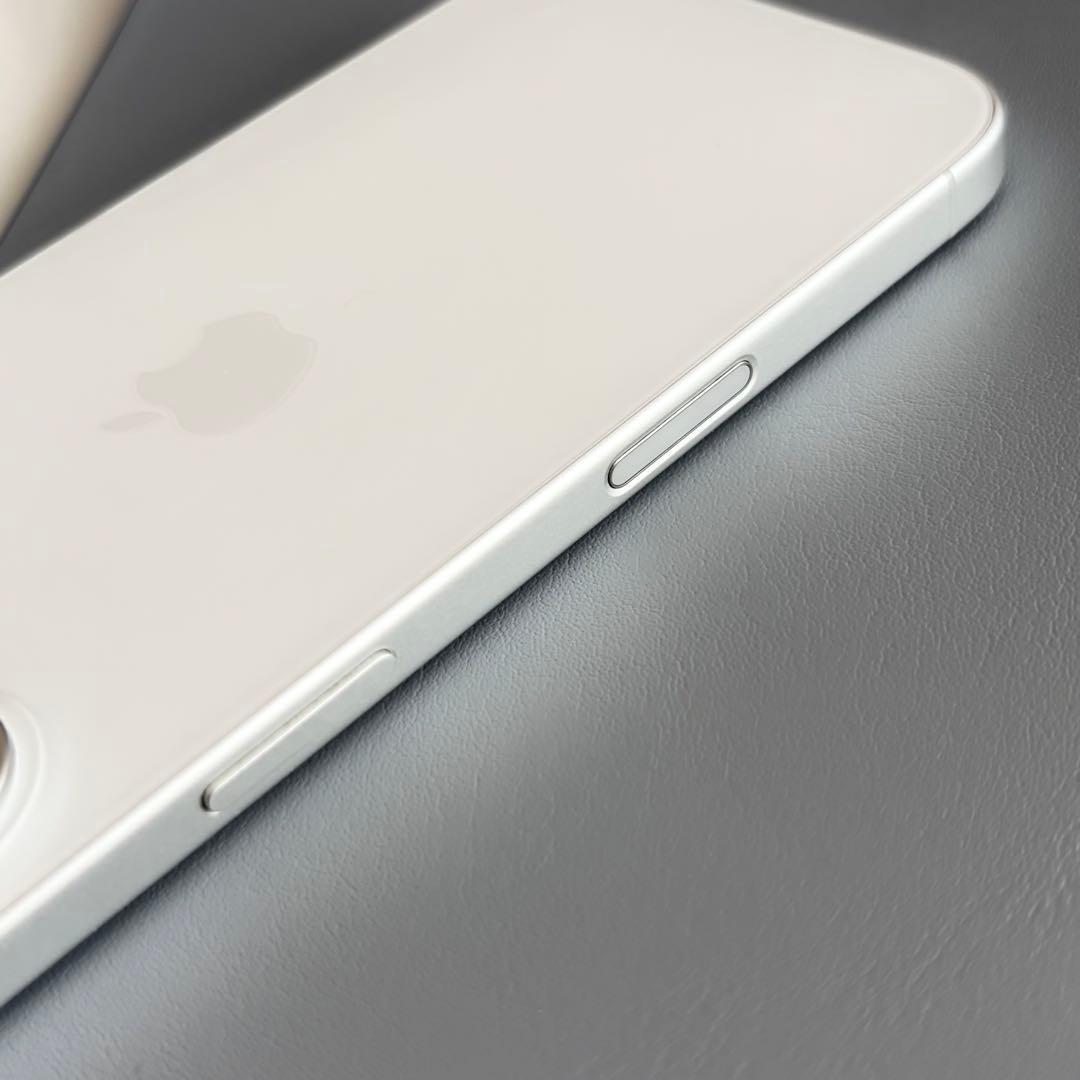 【傷なし美品】iPhone16 ホワイト 128GB SIMフリー ケース付き