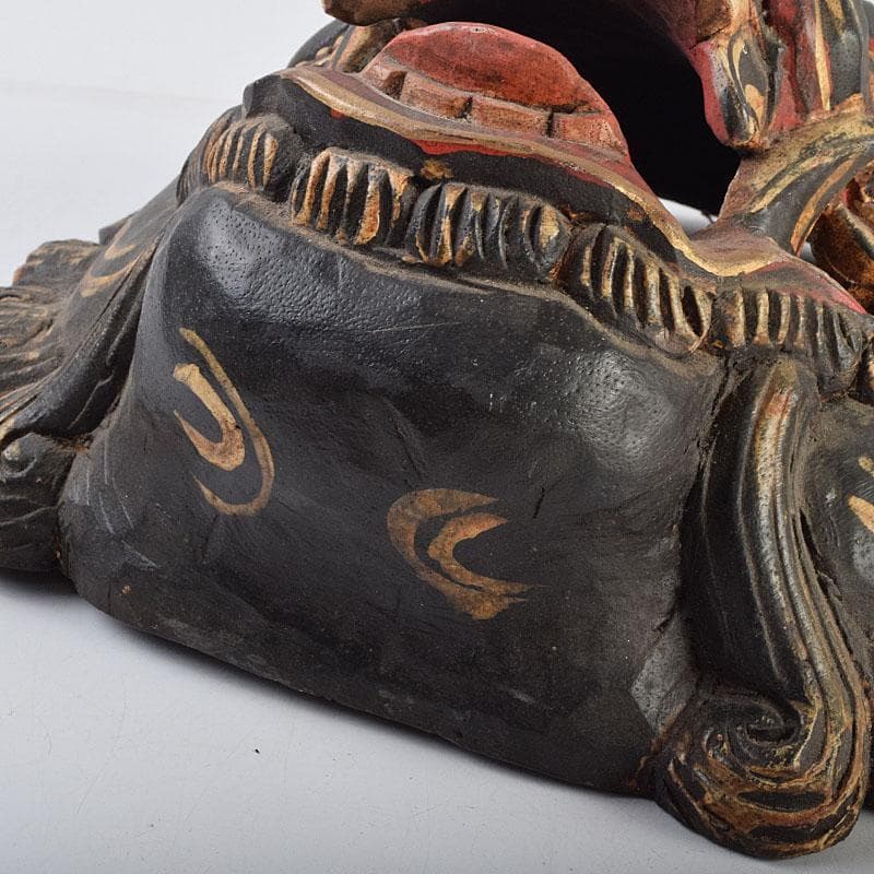 バリ島　インドネシア　彩色木彫　面　マスク　3点まとめて　N　R9428B