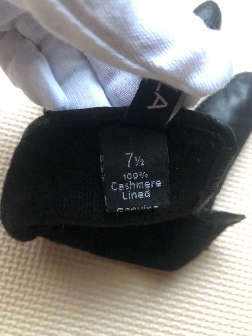 Melora メローラ ナッパレザー カシミア ブラック　グローブ 手袋 7.5