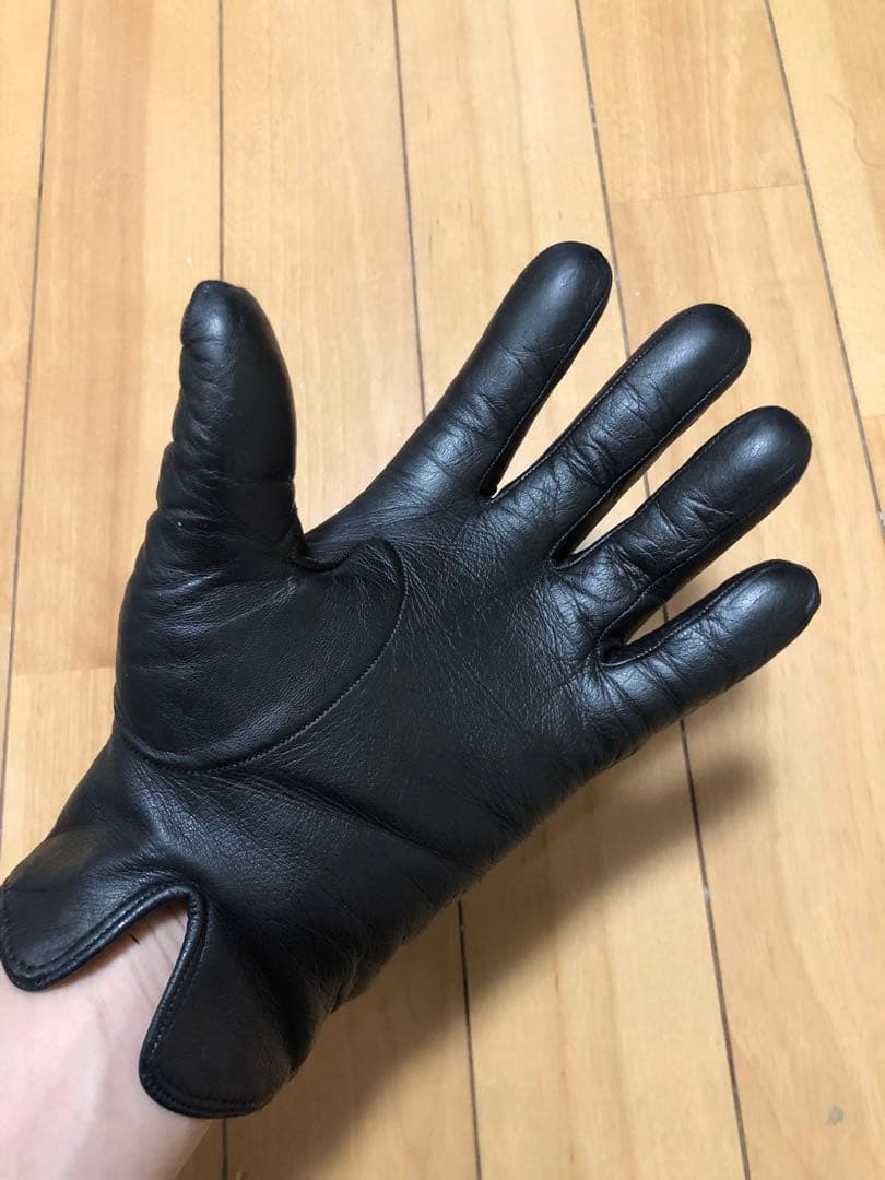 Melora メローラ ナッパレザー カシミア ブラック　グローブ 手袋 7.5