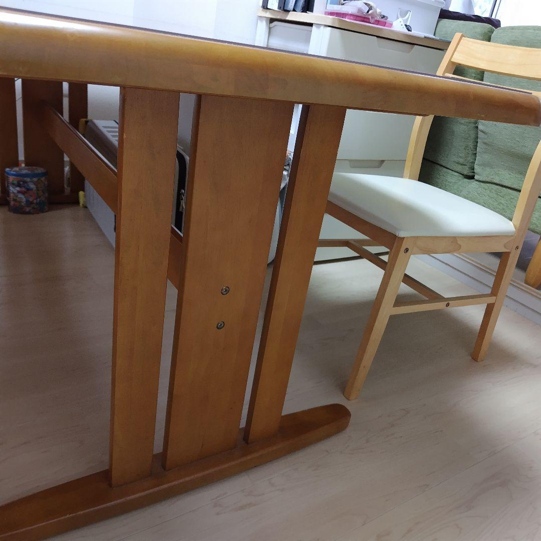 美品⭐3点セット✨木製ダイニングテーブルとベンチセットとダイニングチェア1つ