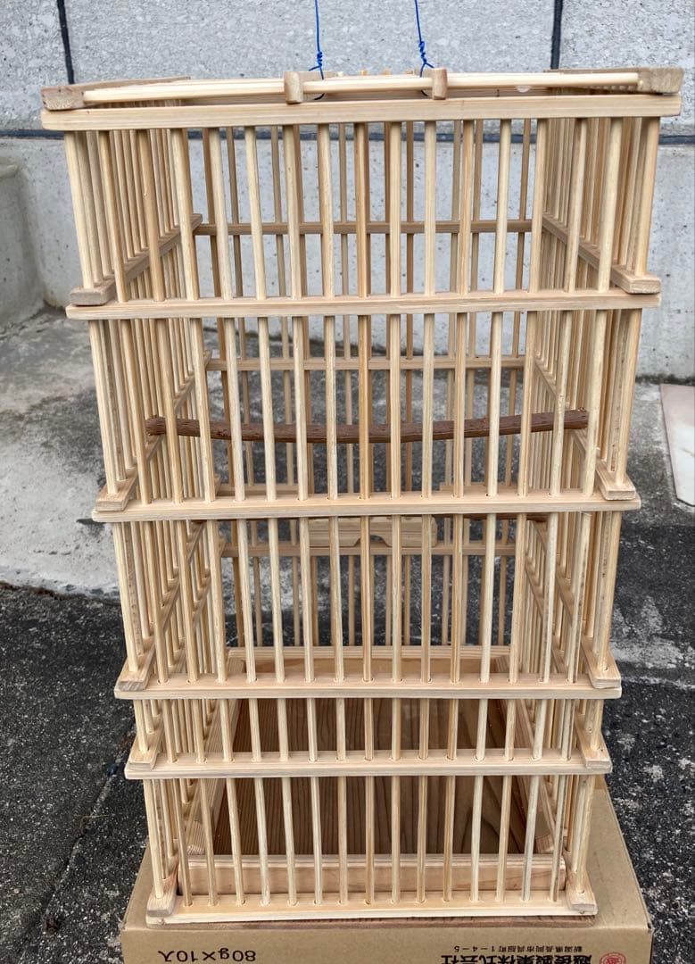 手作り鳥籠　竹籠　②