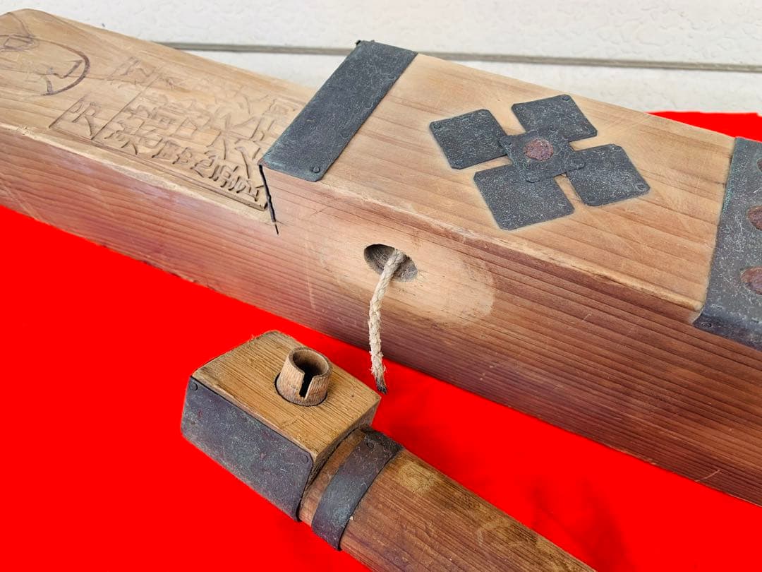 ☆希少 江戸期 龍吐水 木製 手押しポンプ 水弾器 雲龍水 時代 アンティーク☆