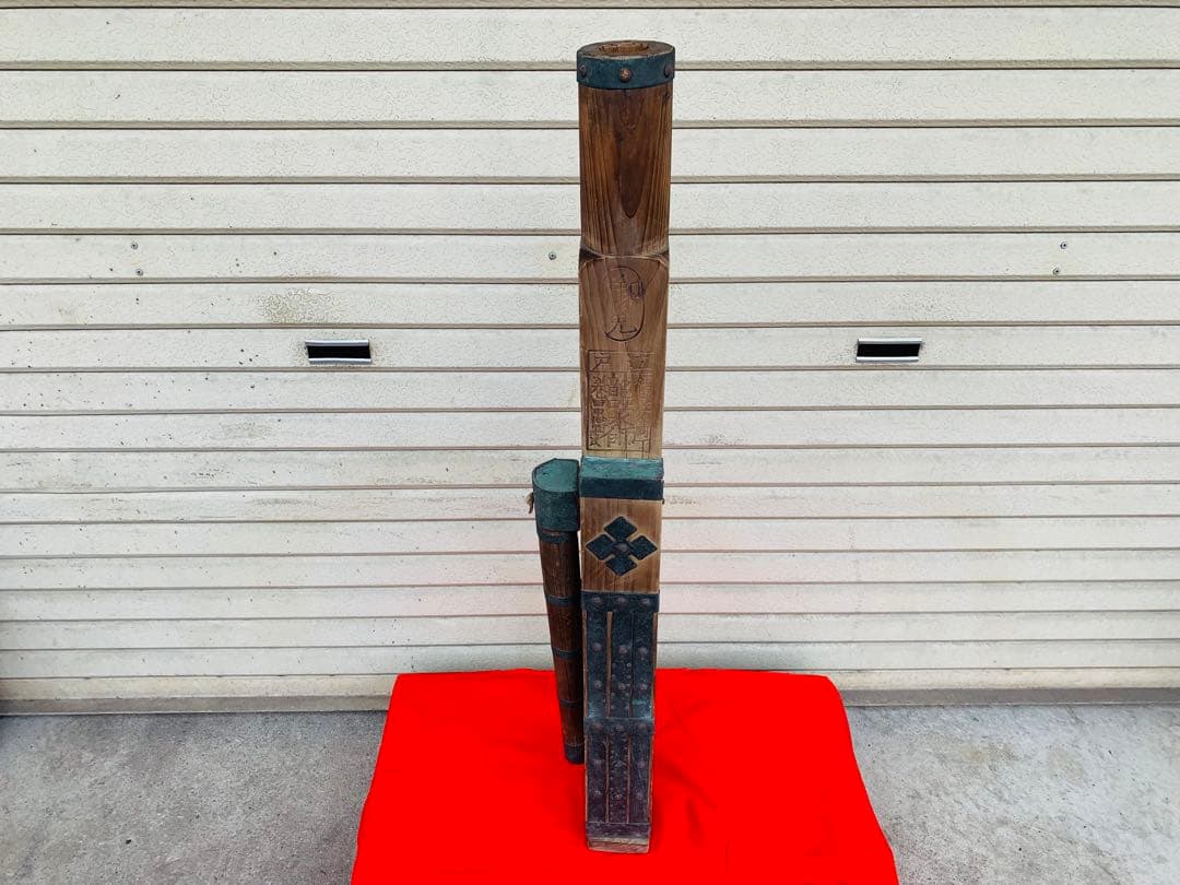 ☆希少 江戸期 龍吐水 木製 手押しポンプ 水弾器 雲龍水 時代 アンティーク☆