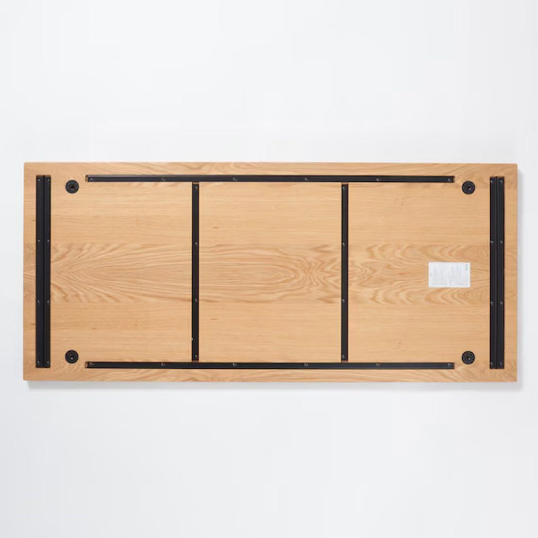 【天板＋脚】無印良品 木製テーブル天板 オーク材 幅180cm×奥行80cm