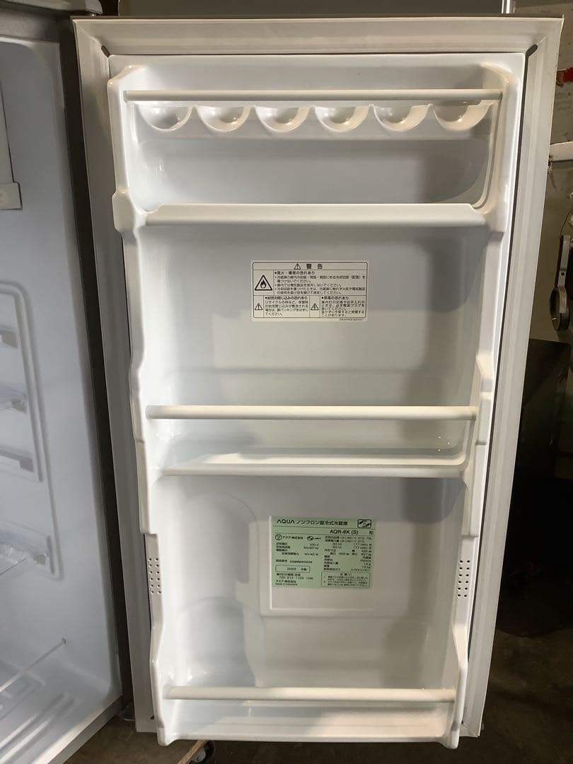 【高年式】AQUA 1ドア冷蔵庫 AQR-8K(S) 75L 22年製 シルバー