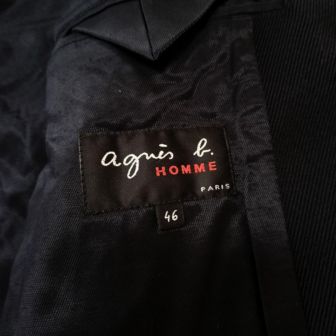 アニエスベー オム ショートドリズラージャケット 46 S~M ジップブルゾン